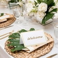 thumbnail image 3 of Duslogis 50 Pcs Name Place Cards with Foil Border Blank Escort Small Table Tent Cards for Party Table Seating Weddings Banquets Dinner Birthday Events, 2 x 3.3 Inch(Gold), 3 of 7