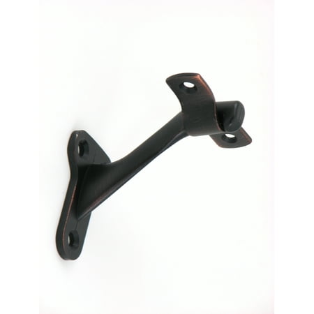Nickel Aluminum Handrail Bracket - Stone Mill Hardware - Standard Handrail Bracket in Oil Rubbed Bronze