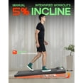 thumbnail image 5 of Portable Walking Pad with Incline, Under Desk Treadmill for Home, 3.0HP 350lbs Capacity Walking Jogging Running Machine with Remote Control and LED Display, 5 of 6