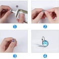 thumbnail image 5 of 3 Sizes 12/14/18mm Leverback Earring with Cabochons 36 Sets Stainless Steel Leverback Earring Base Round Earring Blanks with Glass Cabochons Settings, 5 of 8