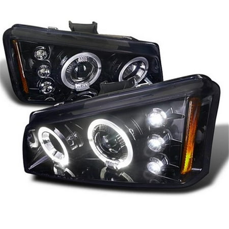 07 Chevrolet Silverado 1500 Light - Spec-D Tuning 2LHP-SIV03G-TM Smoke Gloss Black Housing Projector Headlights for 03 to 07 Chevrolet Silverado, 10 x 18 x 21 in.