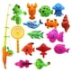 thumbnail image 2 of Juego de Modelo de pez Sunnimix 2x15 piezas Juguete magnético para baño de pesca para bebé, 2 of 6