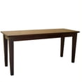 thumbnail image 1 of International Concepts Shaker Styled Bench in Rich Mocha, 1 of 5