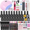 thumbnail image 2 of Juego de manicura con lámpara para uñas, Kit de manicura con lámpara de uñas, barniz semipermanente, Kit de Gel de extensión acrílica, brocas eléctricas para uñas, 2 of 3