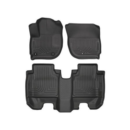 Husky Liners 93701 Weatherbeater Floor Mats Fit 2016-2022 Honda HR-V Front/2nd Row Liners 3pc Black