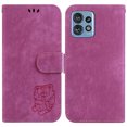 thumbnail image 2 of Compatible avec Motorola Moto Edge 40 Pro Étui Portefeuille à Rabat Mignon en Relief Tiger avec Porte-Cartes, 2 of 5