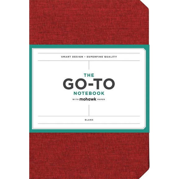 Go-To Notebook with Mohawk Paper, Brick Red Blank : (Blank Notebook, Simple Notebook, Red Notebook) (Diary)