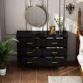 thumbnail image 7 of KULAGAGA  Modern 6 Drawer Dresser for Bedroom, Storage Chest of Drawers for Living Room, Hallway, Entryway, Nursery, 7 of 7