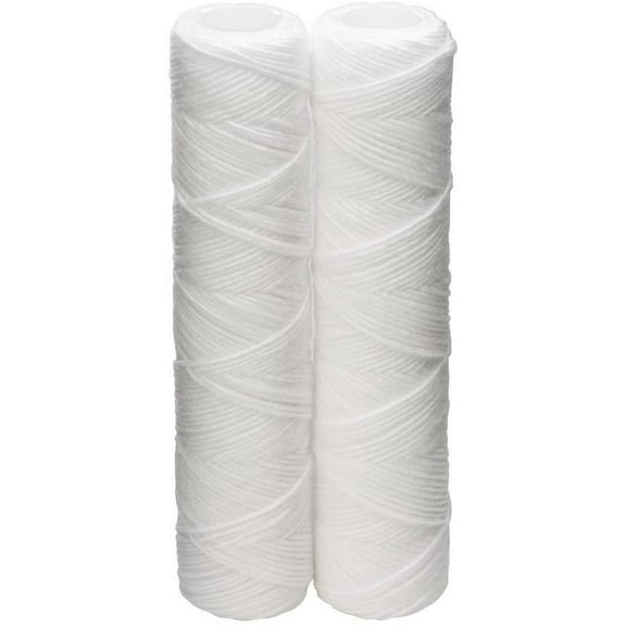 Culligan CW-F Sediment Replacement Cartridge Polypropylene Cord-Wound, 10 Micron, 12,000 Gallon Capacity, 2-Pack