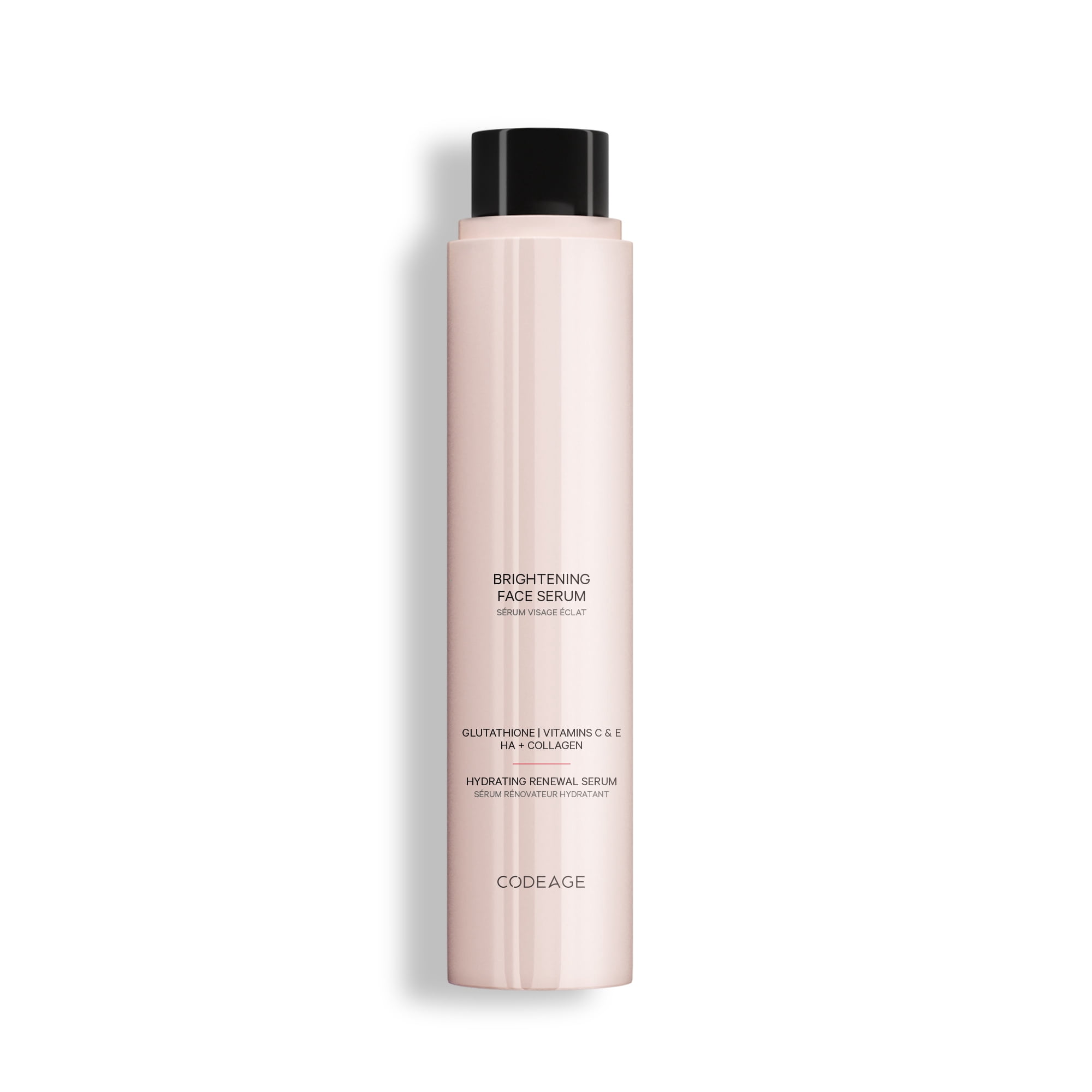 Maison Rouge Brightening Face Serum Refill by Codeage - Glutathione and Vitamin C Serum, E, Hyaluronic Acid, Collagen Face Serum - Radiance Support - Parabens-Free - All Skin Types - 1.7 fl oz