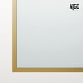 thumbnail image 5 of VIGO Arden 34 in. W x 78 in. H Framed Fixed Shower Screen Door in Matte Brushed Gold with 3/8 in. (10mm) Clear Glass, 5 of 13
