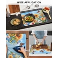 thumbnail image 6 of nqOlkjepod Large Induction Cooktop Protector Mat 28.5"x20.5", Summer Yellow Sunflower Stove Top Covers for Electric Stove, Daisy Wildflower Pastoral Stove Burner Cover Mats, Glass Top Stove Cover, 6 of 8