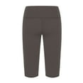 thumbnail image 6 of Aofany Women's High Waist Yoga Workout Capris Leggings Side Pockets Pants Cropped Trousers, 6 of 8