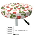 thumbnail image 4 of Bingfone Strawberries And Leaf Padded Round Bar Stool Cover Cushion with Elastic Fabric Round Chair Seat - Strawberries And Leaf, 4 of 7