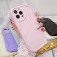 thumbnail image 2 of Compatible with iPhone 11 Pro Max 6.7 inch Cute Kawaii Curly Cream Frame Shape Soft Silicone Shockproof Protective Phone Case Cover for Women Girls Light Pink, 2 of 15