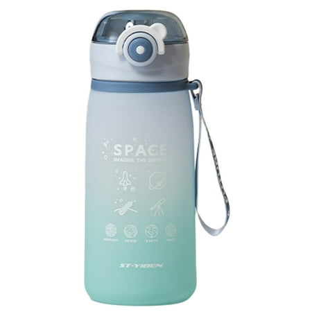 

Hloma 630ml Water Bottle BPA Free Motivational Plastic Time Marker Gradient Water Jug for Students