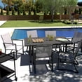 thumbnail image 2 of COSCO Outdoor Furniture, 7 Piece Patio Dining Set, Steel, Light Gray Sling, 2 of 15