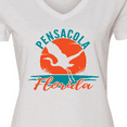 thumbnail image 4 of Inktastic Pensacola Florida Vacation Trip Women's V-Neck T-Shirt, 4 of 5