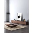 thumbnail image 2 of TV cabinet coffee table combination Nordic small apartment modern minimalist living room furniture Black walnut  floor cabinet My Lux Decor Round, 2 of 28