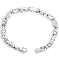 Pompeii Men's 14k Gold (30gram) or Platinum (57gram) 6.5mm Link Bracelet 8.5" (,)