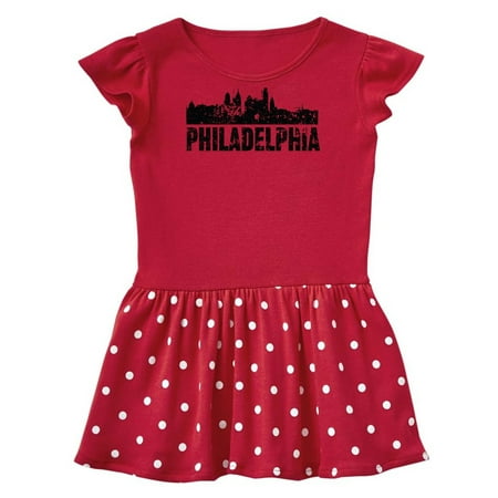 

Inktastic Philadelphia Skyline Grunge Gift Baby Girl Dress