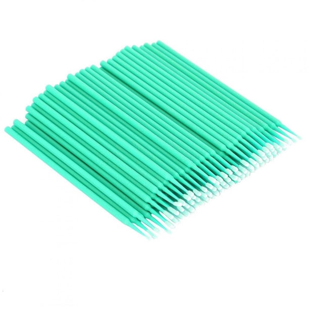 Cepillo de micro aplicadores desechables, 200 piezas de extensión de pesta?as Microbrush Cepillos de maquillaje de tatuaje desechables Bastoncillos de algodón Palo(3#) EOTVIA NO