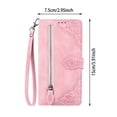 thumbnail image 3 of Funda Para Iphone 14, Cartera Para Iphone 14 Para Mujer Y Hombre, Resistente, De Cuero Pu Repujado, Con Cremallera, Tarjetero Y Correa Para La Muñeca, 3 of 6