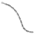 thumbnail image 2 of Leslie's Real 14kt White Gold Polished Fancy Link Bracelet; 7.5 inch; Lobster (Fancy) Clasp; for Adults and Teens; for Women and Men, 2 of 3