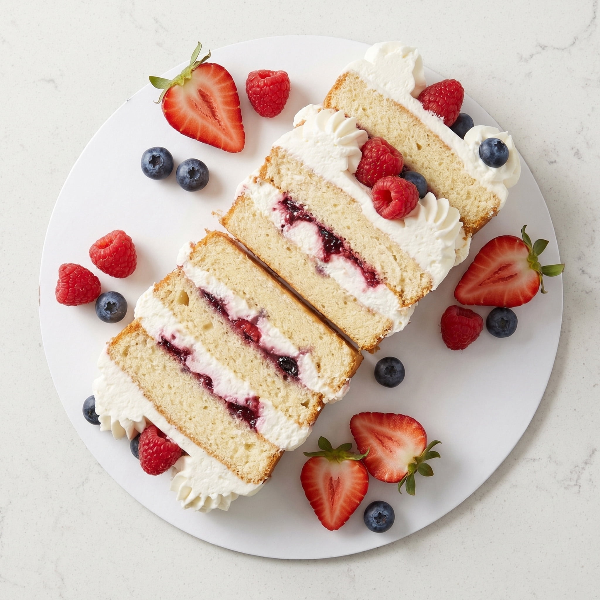 Marketside Chantilly and Berries Bar Cake, 24.9 oz