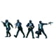 thumbnail image 1 of Set de 4 figuras en miniatura de ladrones disfrazados a escala 1/64, utilería para fotografía y decoración de oficina., 1 of 9