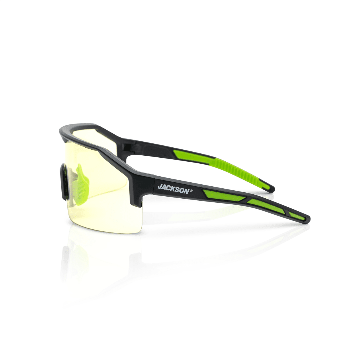 Jackson Safety Safety Glasses - MAXVIEW+ Series - Amber Lens - Black Frame - STA-CLEAR Anti-Fog