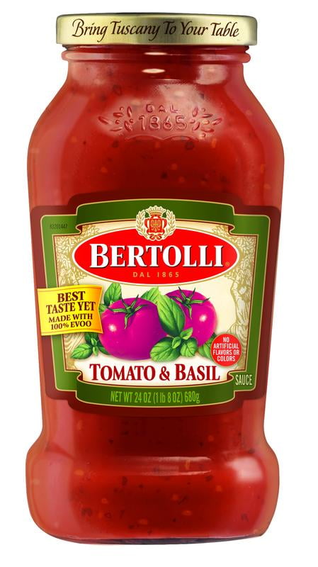 Bertolli Tomato Basil Pasta Sauce 24 Oz Walmart Com