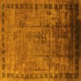 thumbnail image 1 of Ahgly Company Machine Washable Indoor Square Oriental Yellow Traditional Area Rugs, 7' Square, 1 of 4