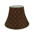 thumbnail image 2 of Aspen Creative 30221, Transitional Bell Shaped Spider Construction Lamp Shade in Brown, 13" wide (7" x 13" x 9 1/2"), 2 of 5