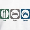 thumbnail image 3 of CafePress - Eat Sleep Gamer Hooded Sweatshirt - Pullover Hoodie, Hooded Sweatshirt, 3 of 4