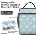 thumbnail image 2 of Unicorn and Rainbow Blue Pattern Insulated Lunch Bag for Men Women,Waterproof Lunch Box for Work,Picnic or Travel,Thermal Insulation,10.63x9.06x3.54 Inches, 2 of 5