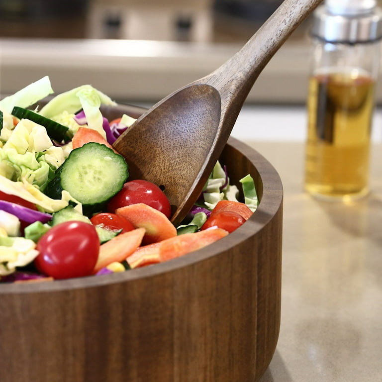 Table Concept Salad Bowl, Acacia Wood Salad Bowls, Fruit Bowl, Serving Bowls, Home Decor, Houesewarming Gifts, 12