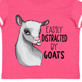thumbnail image 4 of Inktastic Easily Distracted by Goats Cute Goat Boys or Girls Toddler T-Shirt, 4 of 5