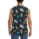 thumbnail image 4 of Fotbe Space Men's Camiseta sin Mangas Estampada para Hombres, Playera Casual para Gimnasio, Entrenamiento, Playa-Large, 4 of 7