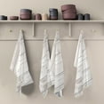 thumbnail image 5 of Coolnut White Wooden Kitchen Dish Towels Soft Tea Towel Set of 6 Absorbent Dishcloths Hand Towels for Drying Dish Cloths 28" x 18" Washcloth Gift, 5 of 7