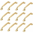 thumbnail image 1 of 12 Pcs Poignée de Meuble Dorée Poignées d'Armoire de Cuisine Dorée Poignées de Tiroir Poignées de Placard de Chambre Poignées de Porte de Placard de Cuisine Dorées avec Vis, 1 of 5