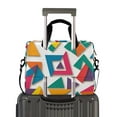 thumbnail image 2 of FORMRS 16" Laptop Bag Carrying Sleeve Case with Handle Travel Shoulder Briefcase, Purple Triangles, 2 of 8