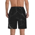 thumbnail image 3 of Naloa Black Marble Texture Abstract Men's Beach Shorts, Surfing shorts, Swim trunks, Quick Dry Swim Trunks for Surfing Beach Fun - Large, 3 of 9