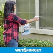 Wet & Forget Outdoor Moss, Mold, Mildew, Algae Stain Remover Multi-Surface Cleaner, Ready to Use, 64 Fluid Ounces, 4 Pack
