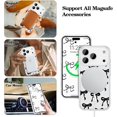 thumbnail image 2 of YWC-Magnetic for iPhone 17 Pro Case, Bow Case Compatible with MagSafe, Wireless Slim Clear Ribbon Aesthetic Phone Cover Anti-Yellowing Shockproof Protective Cover for Women Girl - Black, 2 of 4
