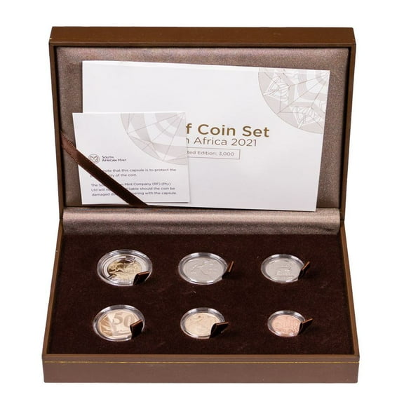2021 South Africa Proof Coins 6pc Set in OGP