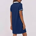 thumbnail image 5 of Mgmyaa Women's T-Shirt Dress Short Sleeve V Neck Casual Summer Tennis Golf Mini Shirt Dress with Pockets, 5 of 8