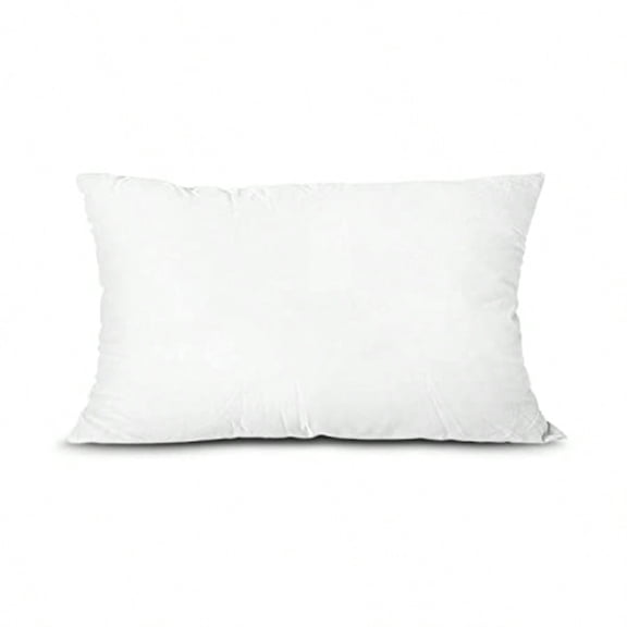 Throw Pillow Insert Lightweight Soft Polyester Down Alternative Decorative Pillow Sham Stuffer hine Washable. White 12x20