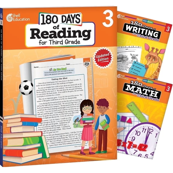 180 Days™: Reading Writing and Math for Third Grade