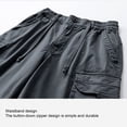 thumbnail image 5 of Mens Cargo Shorts Elastic Waist Work Shorts Relaxed Fit Casual Summer Hiking Shorts with Multi Pockets Size 30-40, 5 of 9